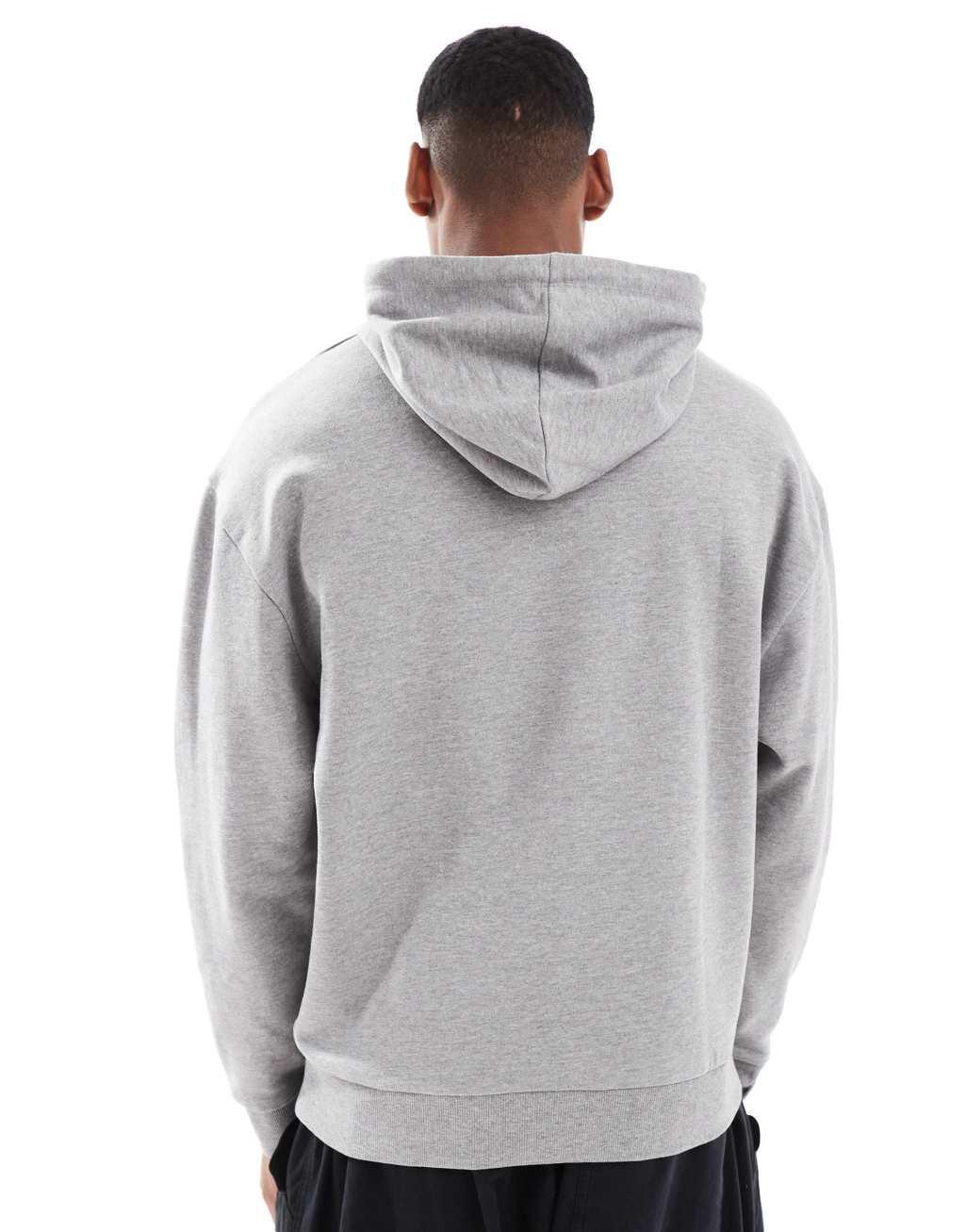 ASOS DESIGN essential oversized hoodie in heather gray Product Image