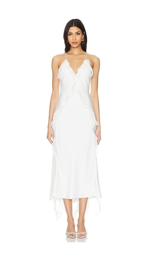 Marsella Ruffle Midi Dress Product Image