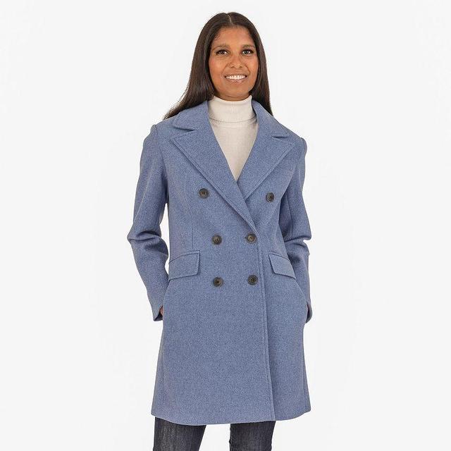 Womens Fleet Street Faux Wool Melange Coat Product Image