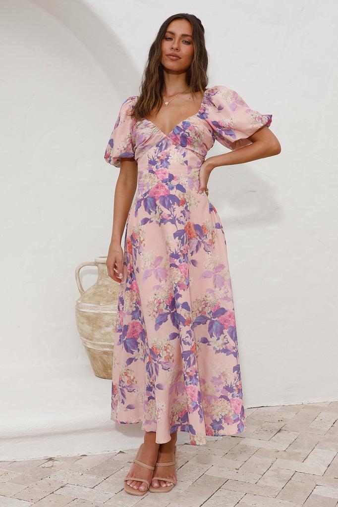 Sing Along Maxi Dress Pink Product Image