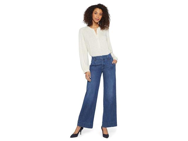 NYDJ High-Rise Mona Wide Leg Trousers in Reminiscent (Reminiscent) Women's Jeans Product Image