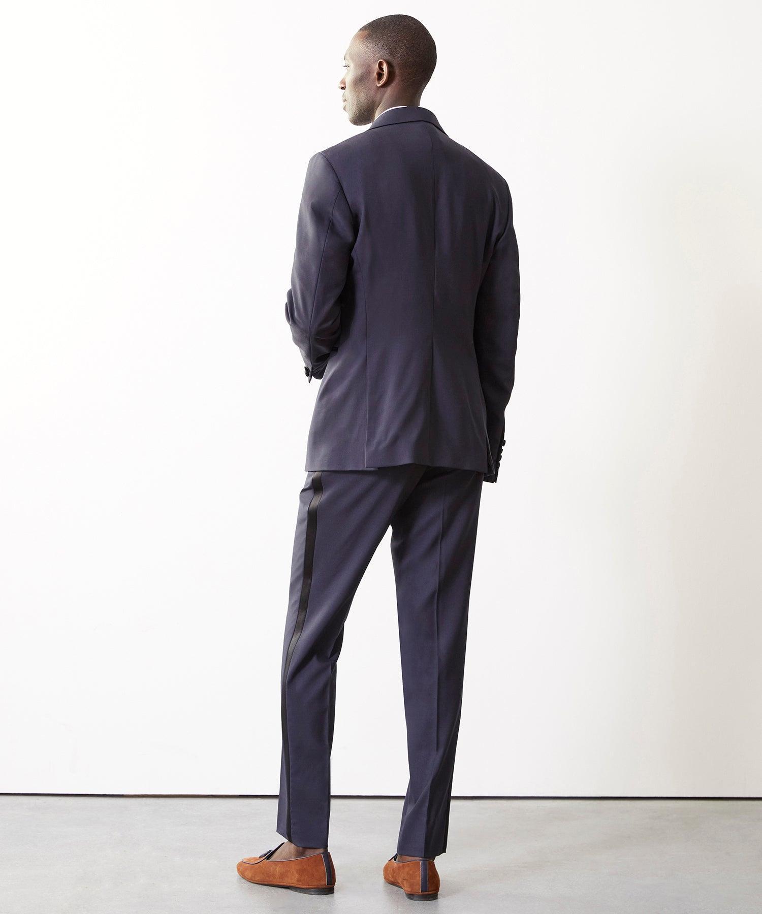 Italian Tuxedo Trouser in Navy Product Image