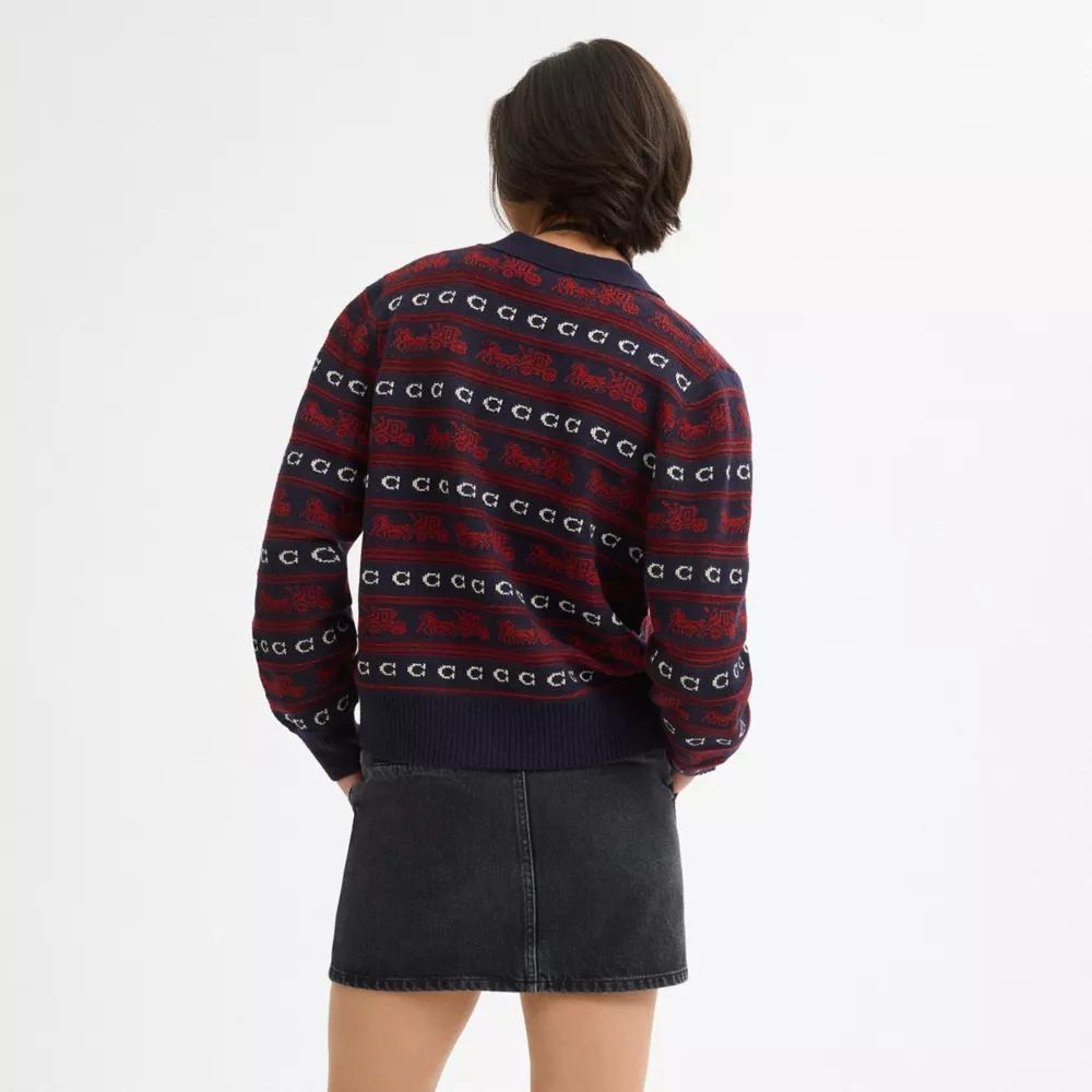 Horse And Carriage Cardigan Product Image