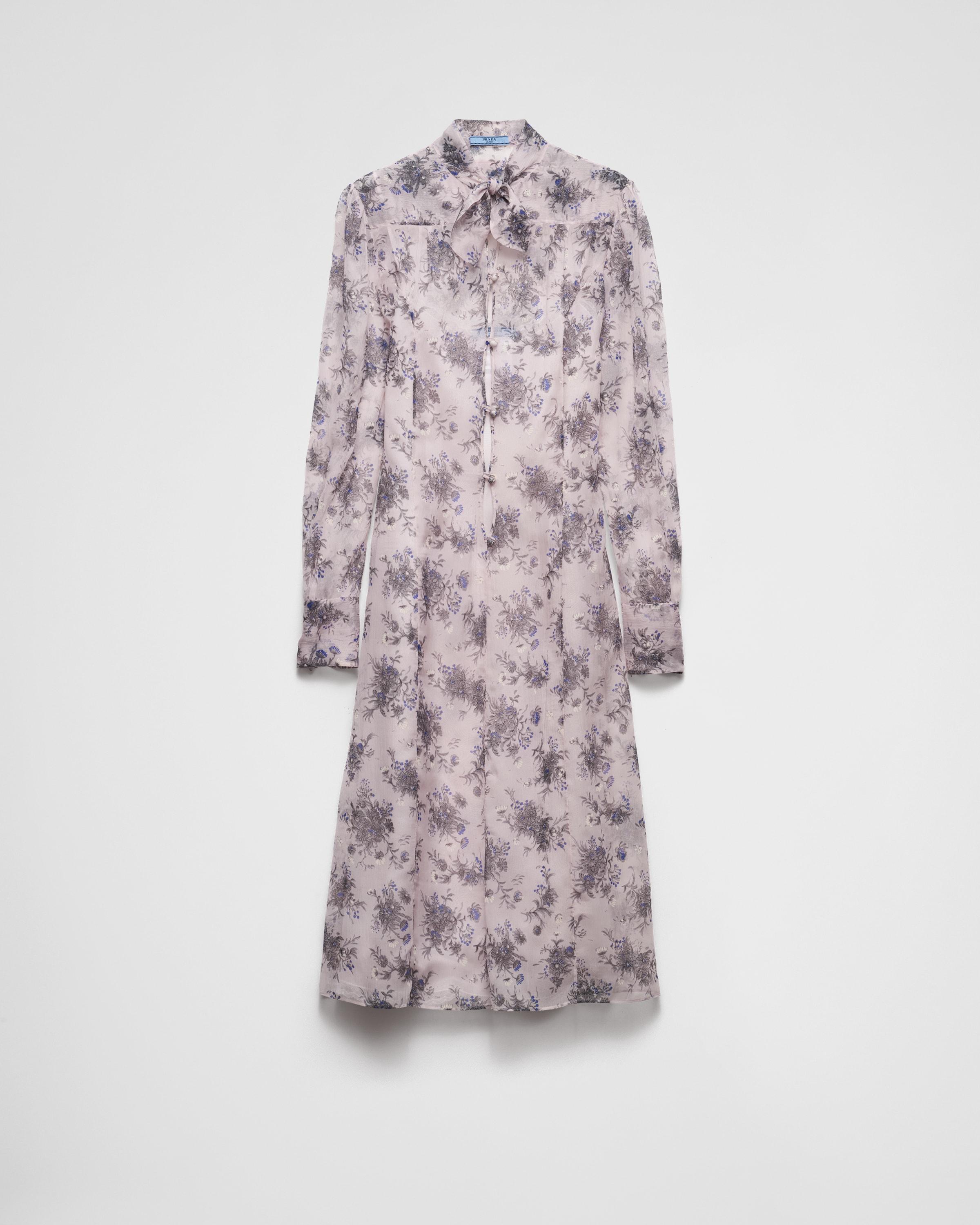 Printed chiffon dress Product Image