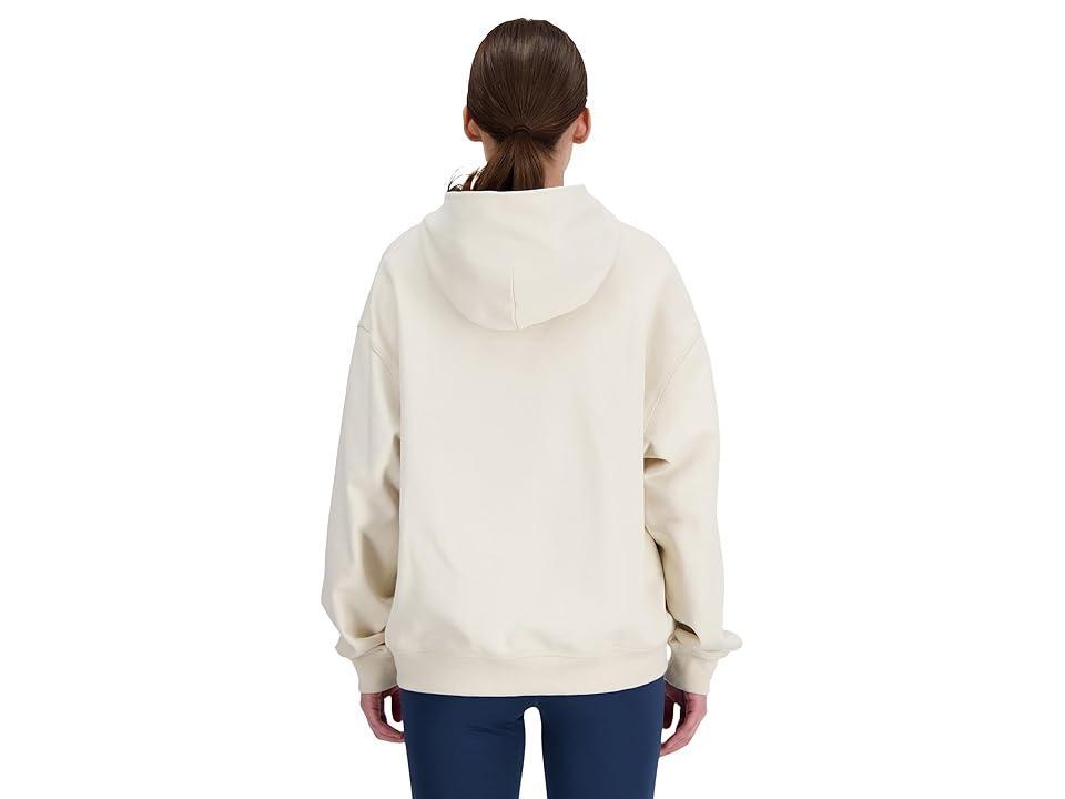 New Balance Athletics French Terry Hoodie (Linen) Women's Clothing Product Image