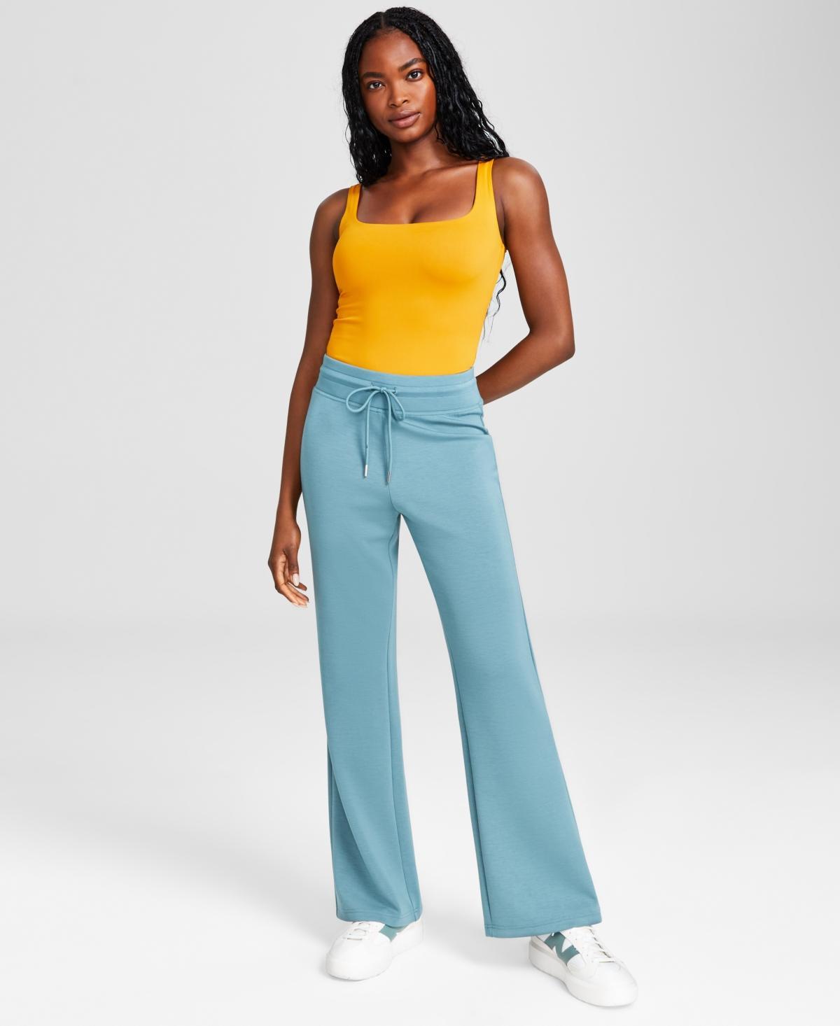 And Now This Womens Scuba Wide-Leg Tie-Waist Pants, Created for Macys Product Image