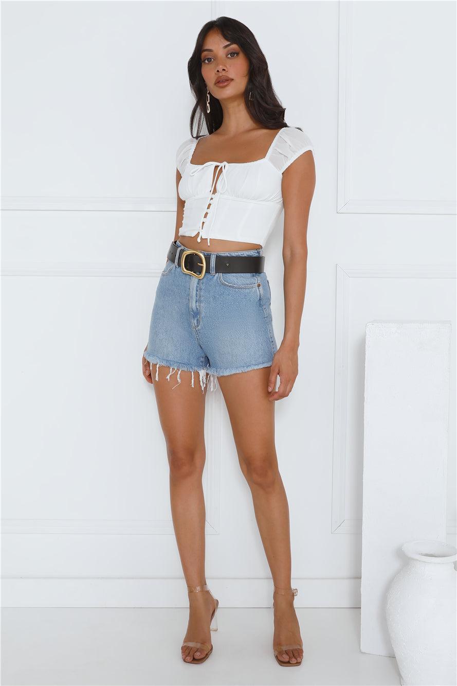 Sweetness Crop Top White Product Image