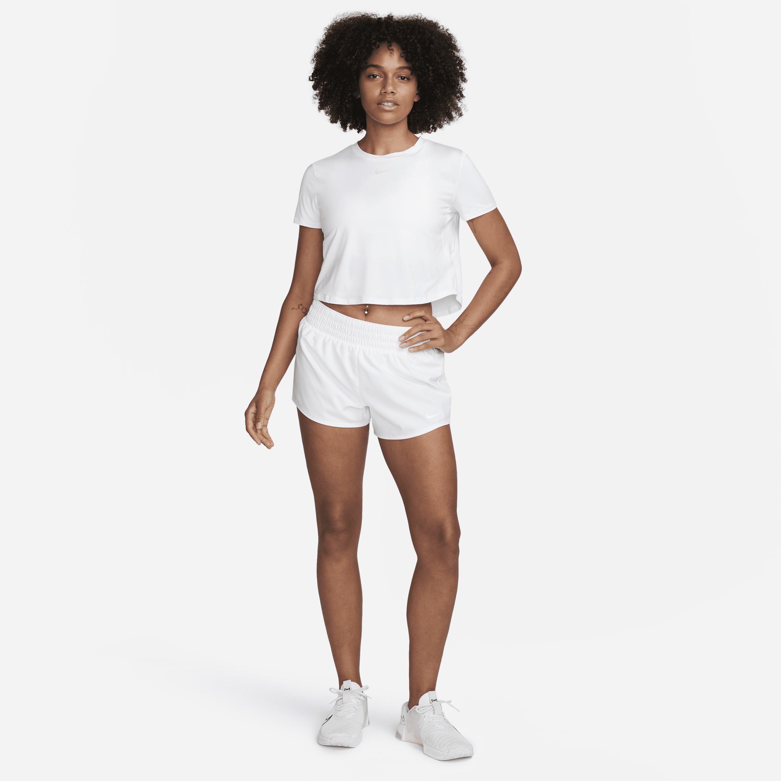 Womens Nike One Dri-FIT Crop Short Sleeve Top Product Image