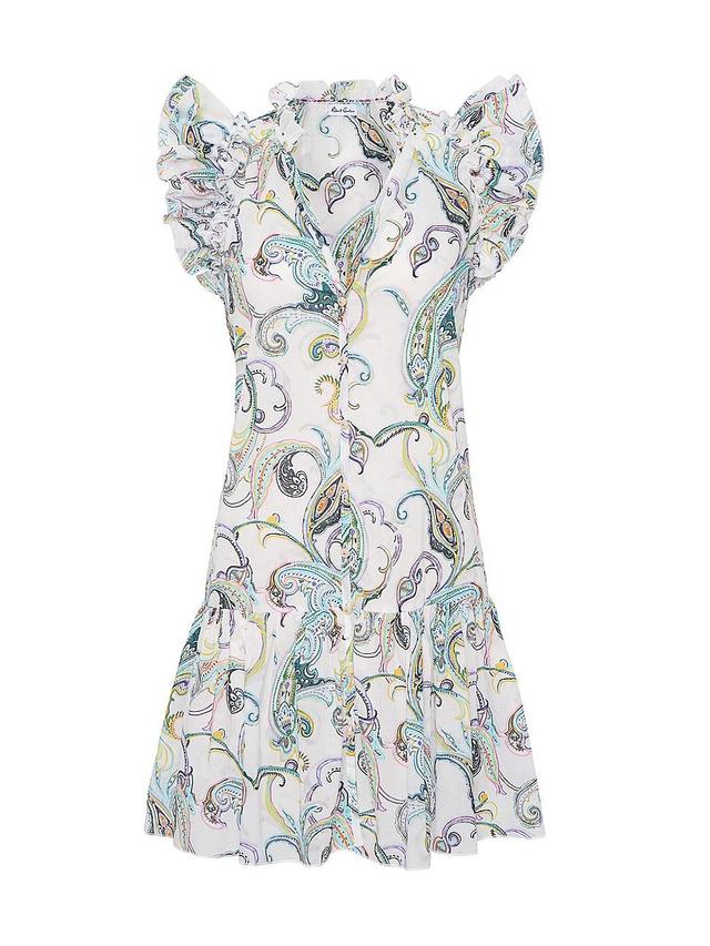 Womens Savannah Paisley-Print Minidress Product Image