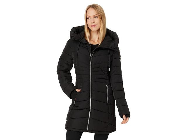 MICHAEL Michael Kors Zip Front Light Weight Puffer M426607BZ Women's Coat Product Image