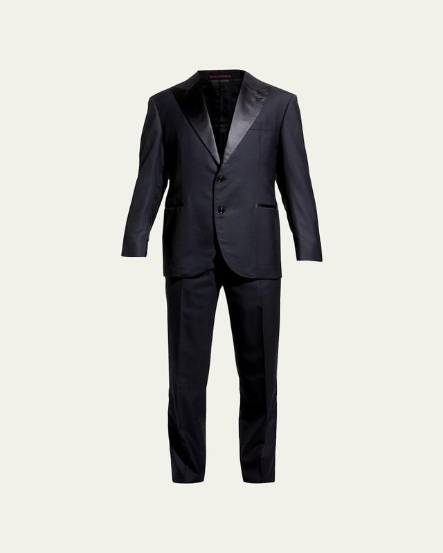 Mens Peak-Lapel Solid Tuxedo Product Image