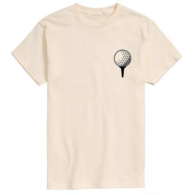 Mens Golf Ball on Tee Graphic Tee Product Image