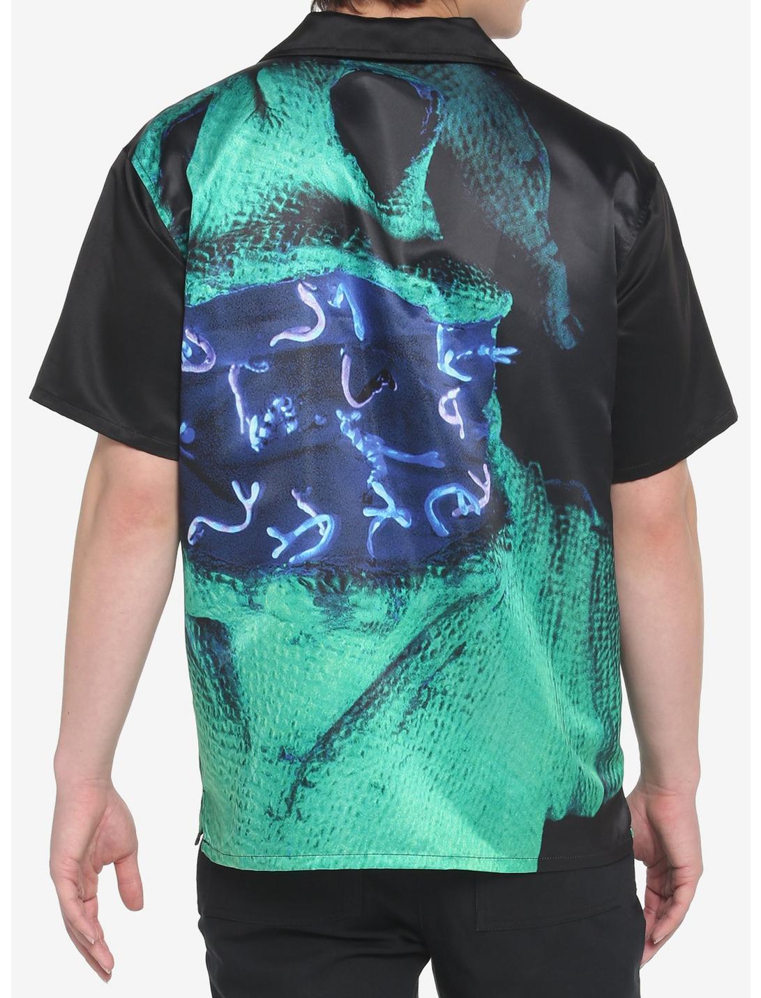 The Nightmare Before Christmas Oogie Boogie's Face Woven Button-Up Product Image