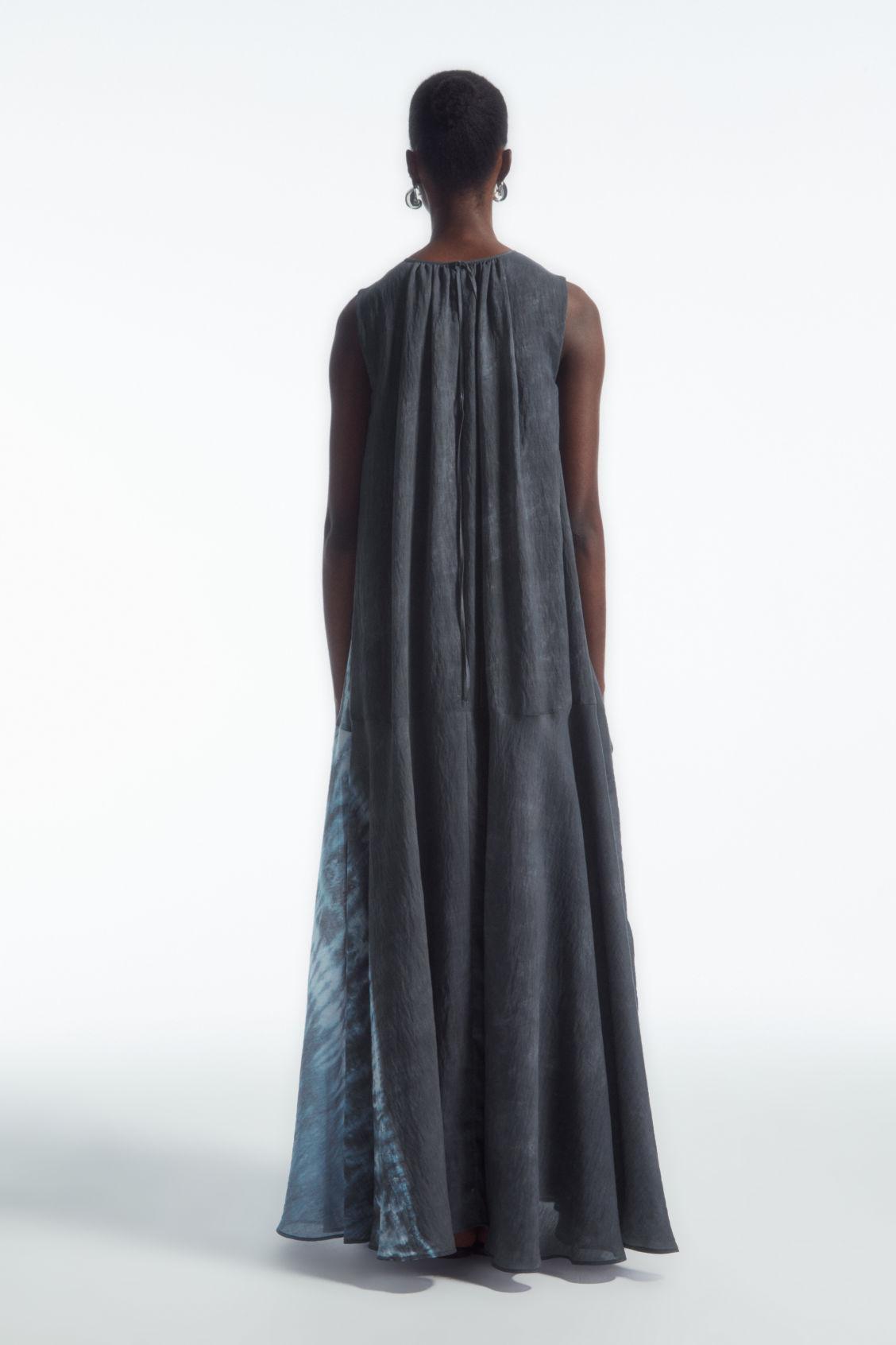 GATHERED A-LINE MAXI DRESS Product Image