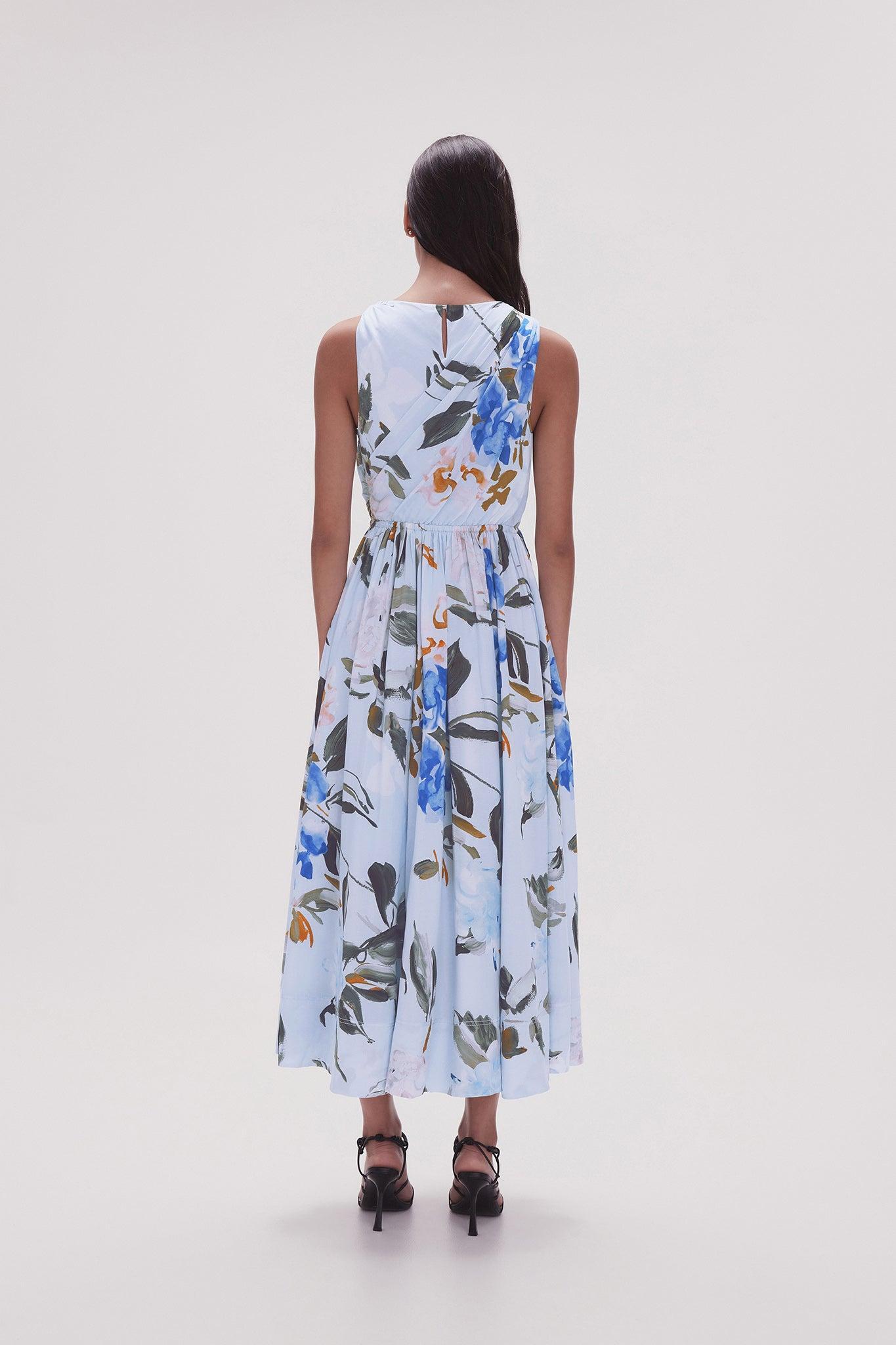 Abbey Twisted Midi Dress Product Image