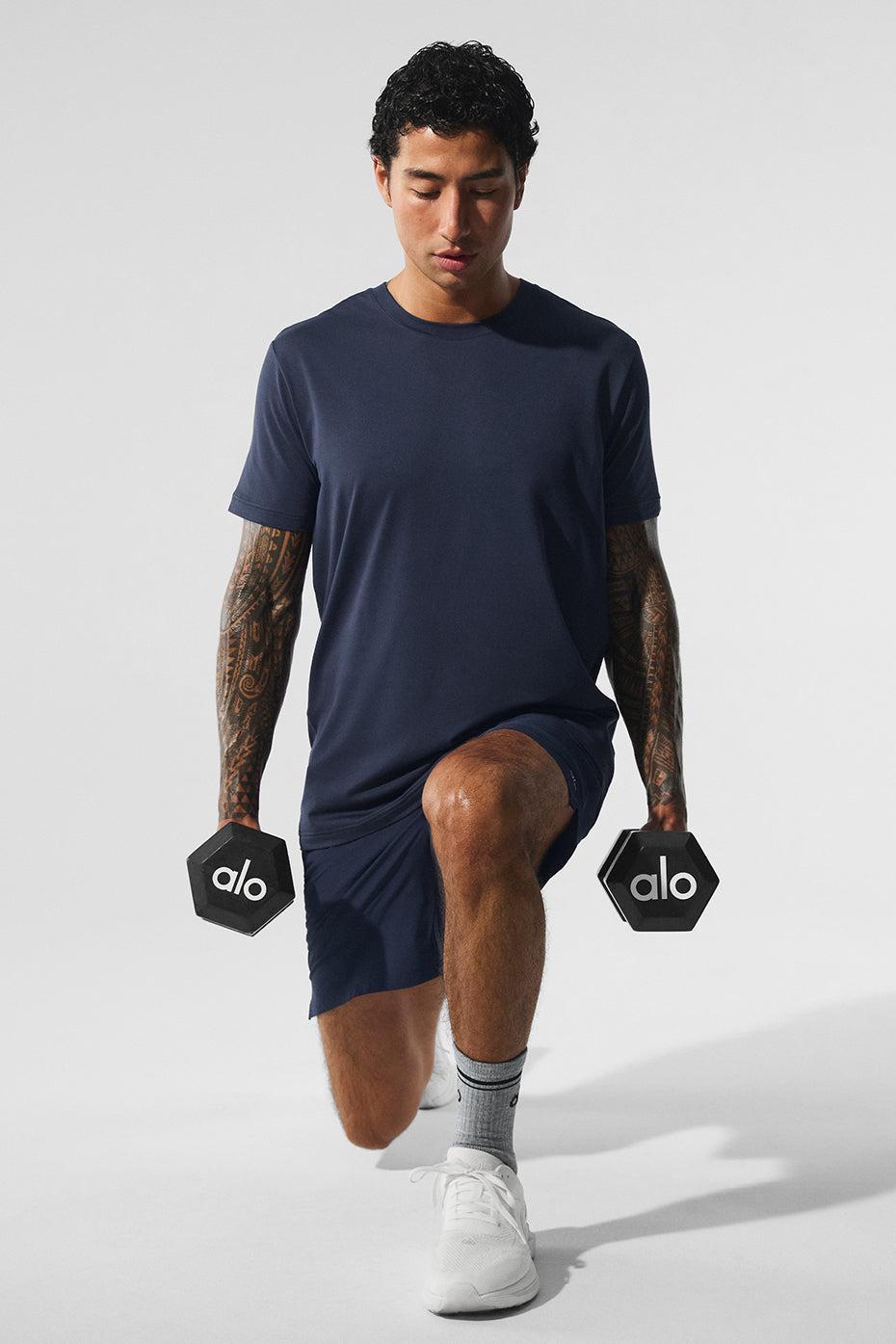 Conquer Reform Crewneck Short Sleeve - Navy Male Product Image