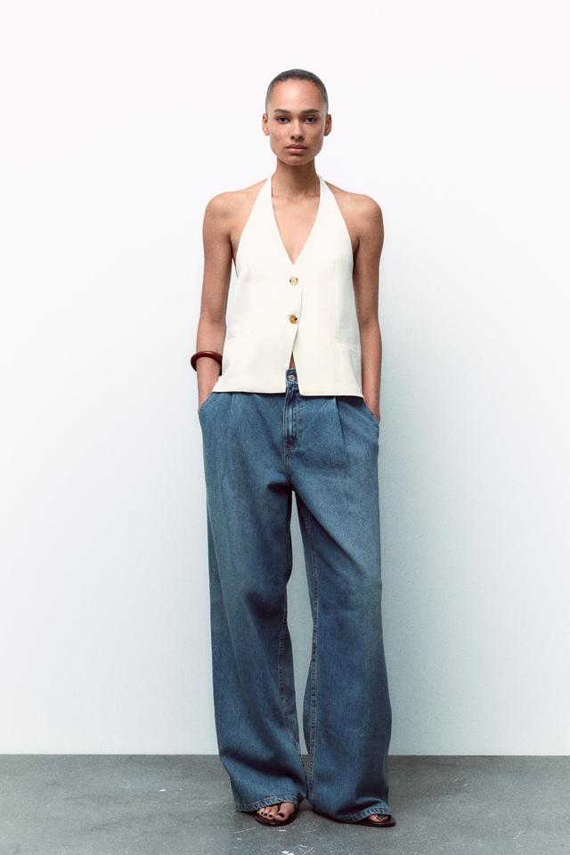 TRF HIGH-WAISTED PANTS WITH DARTS Product Image