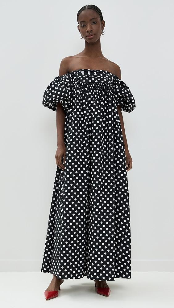 CAROLINE CONSTAS Emilia Ruched Empire Maxi Dress | Shopbop Product Image