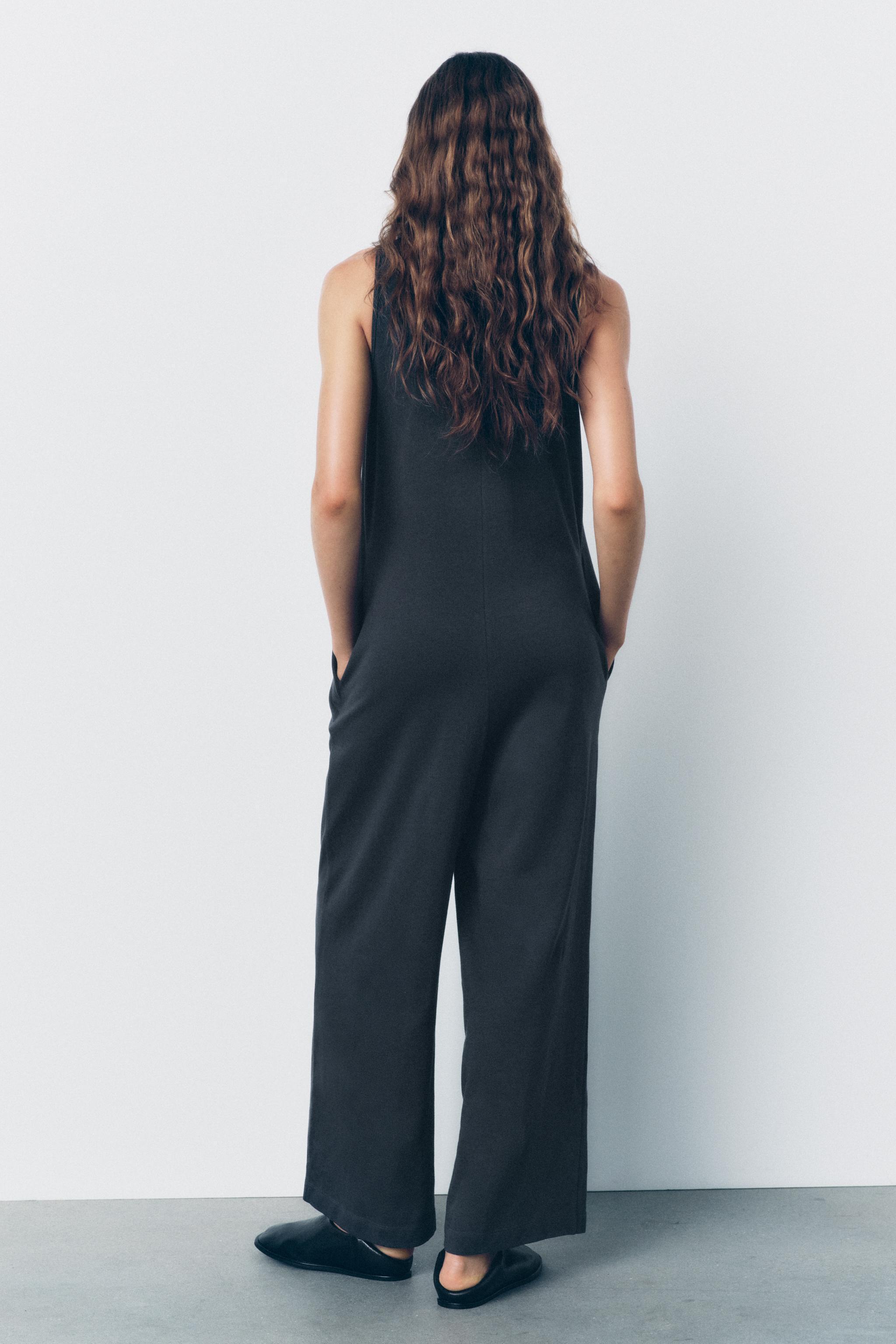 LONG COTTON JUMPSUIT Product Image