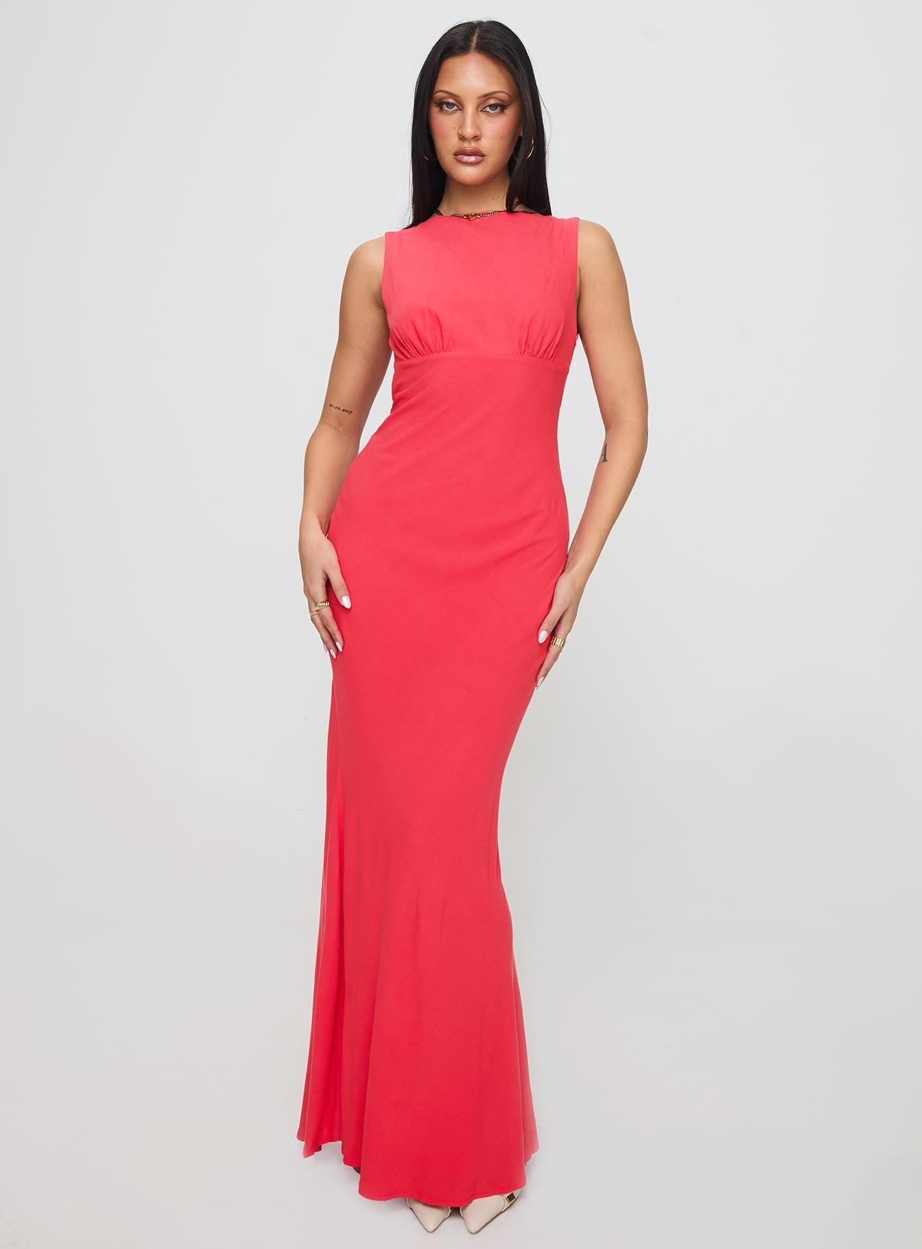 Bourne Maxi Dress Red Product Image