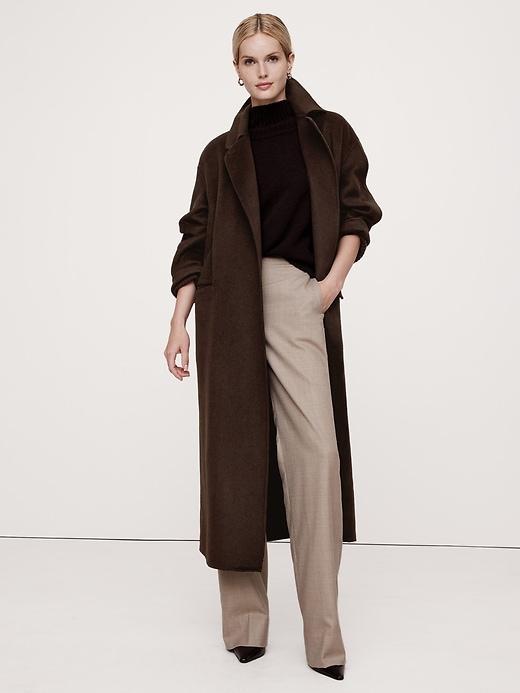 Oversized Double-Faced Scarf Coat Product Image