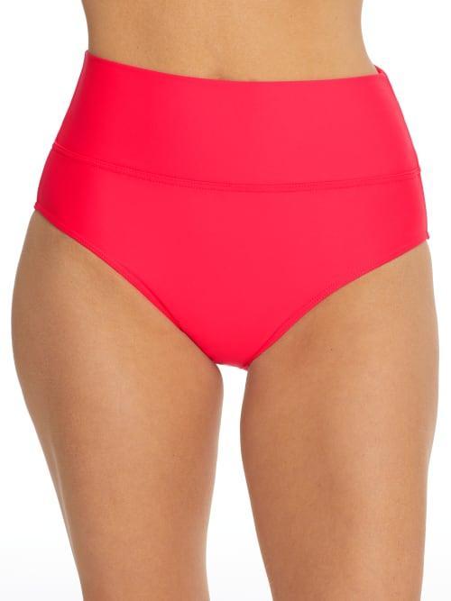 Fold-Over High-Waist Bikini Bottom Product Image