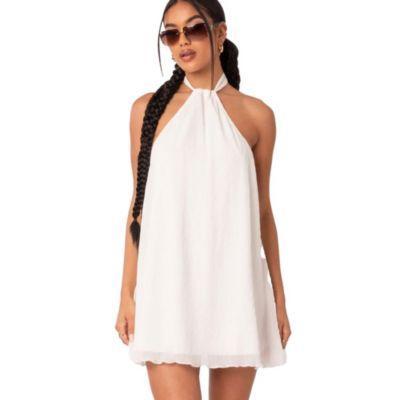 Womens Palma Open Back Halter Mini Dress Product Image