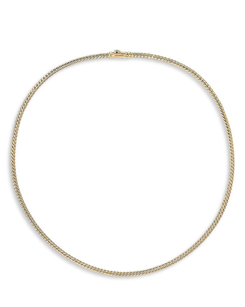 David Yurman 18K Yellow Gold Sculpted Cable Necklace, 15.5 Product Image