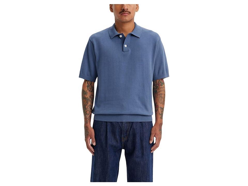 Levi's(r) Premium Sweater Knit Polo (Coastal Fjord) Men's Sweater Product Image