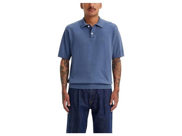 Levi's(r) Premium Sweater Knit Polo (Coastal Fjord) Men's Sweater Product Image