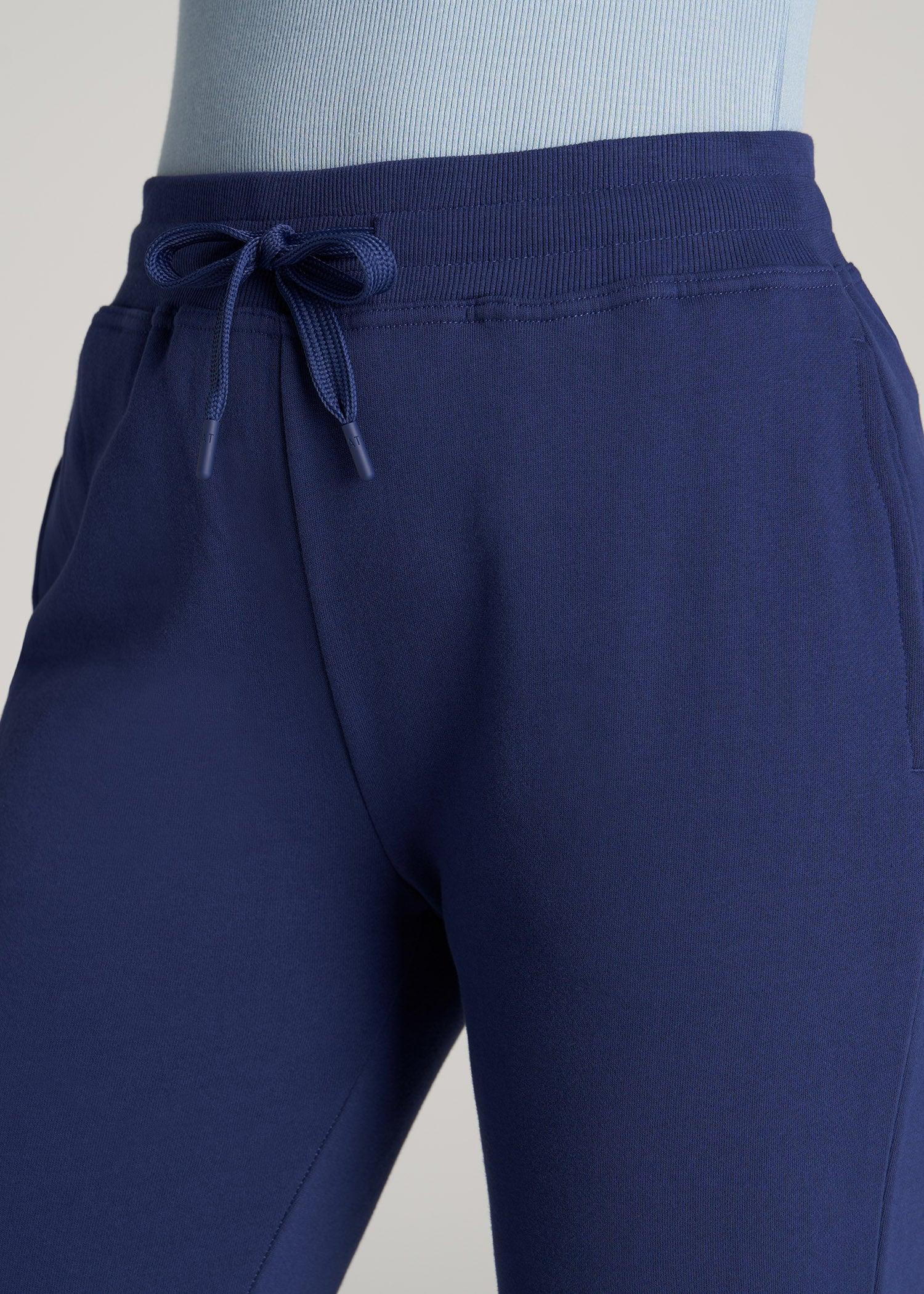 Wearever Fleece Open-Bottom Sweatpants for Tall Women in Midnight Blue Product Image