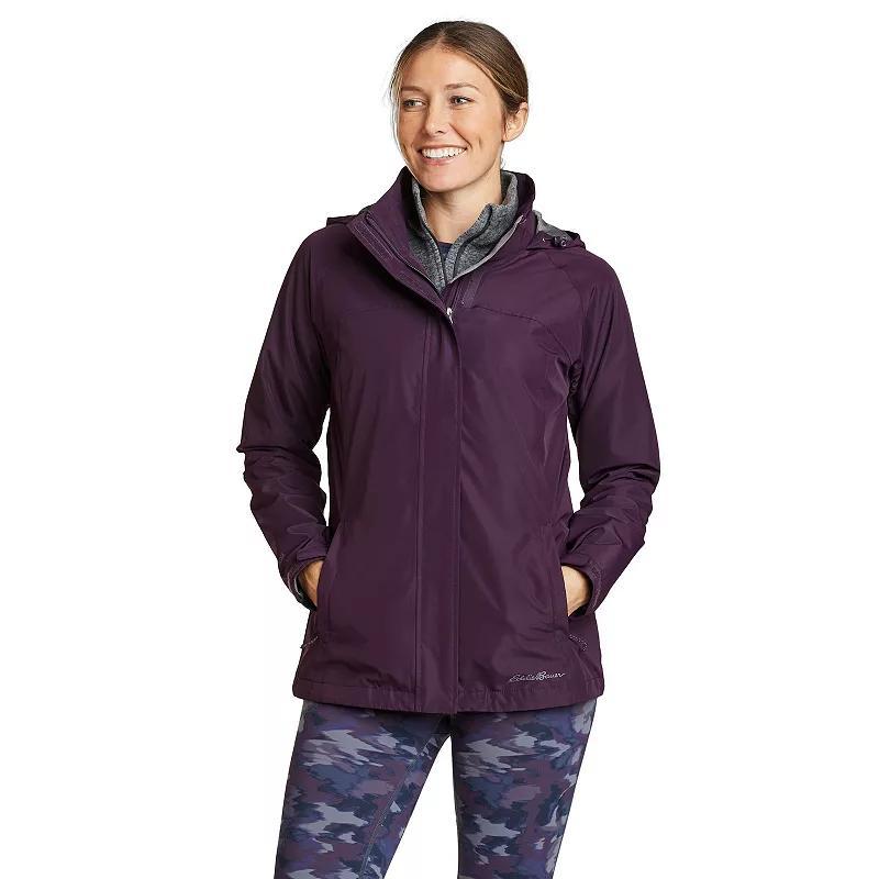 Womens Eddie Bauer Packable Rainfoil Jacket Green Product Image