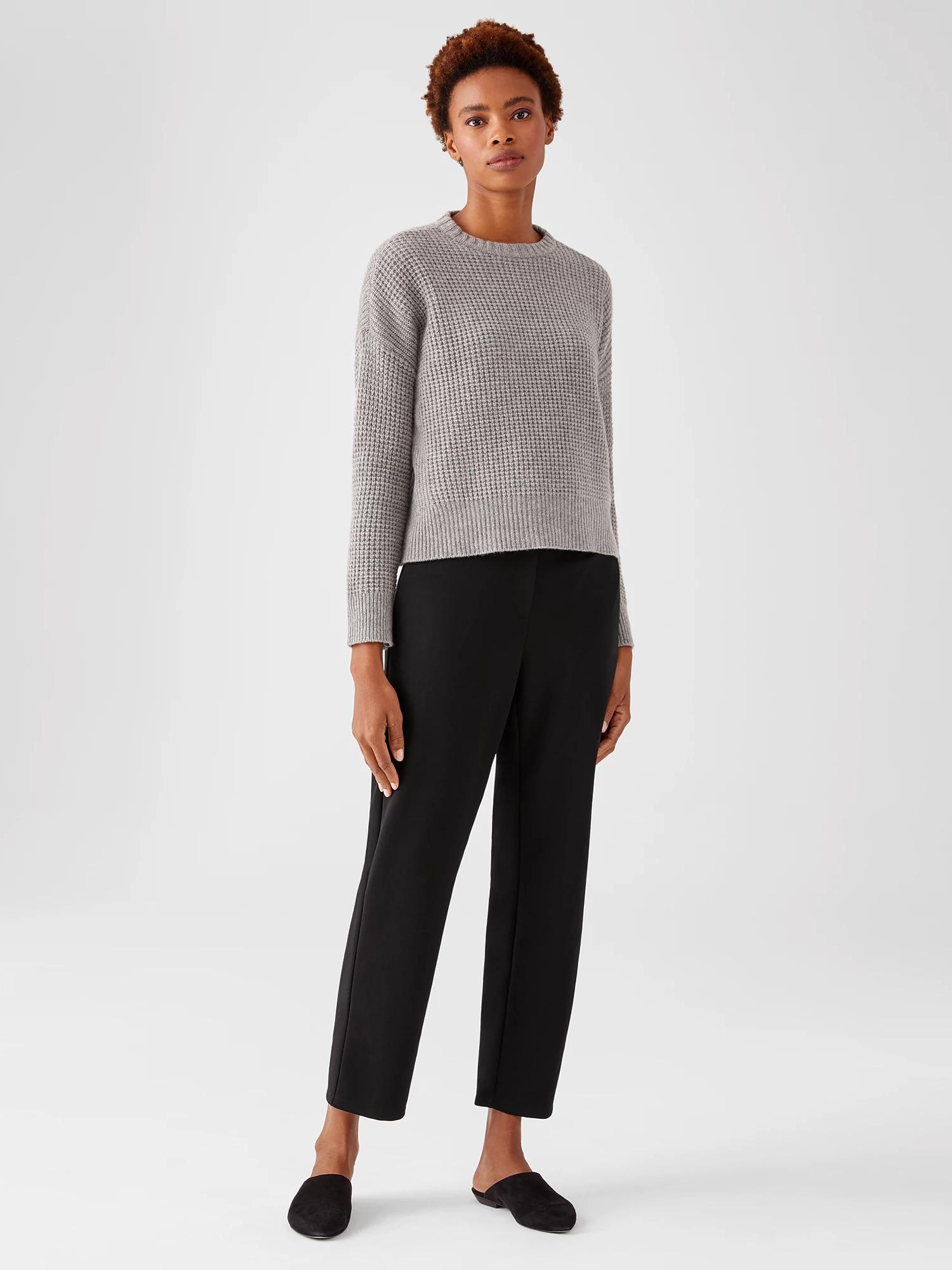 EILEEN FISHER Flex Ponte Slouchy Ankle Pantfemale Product Image