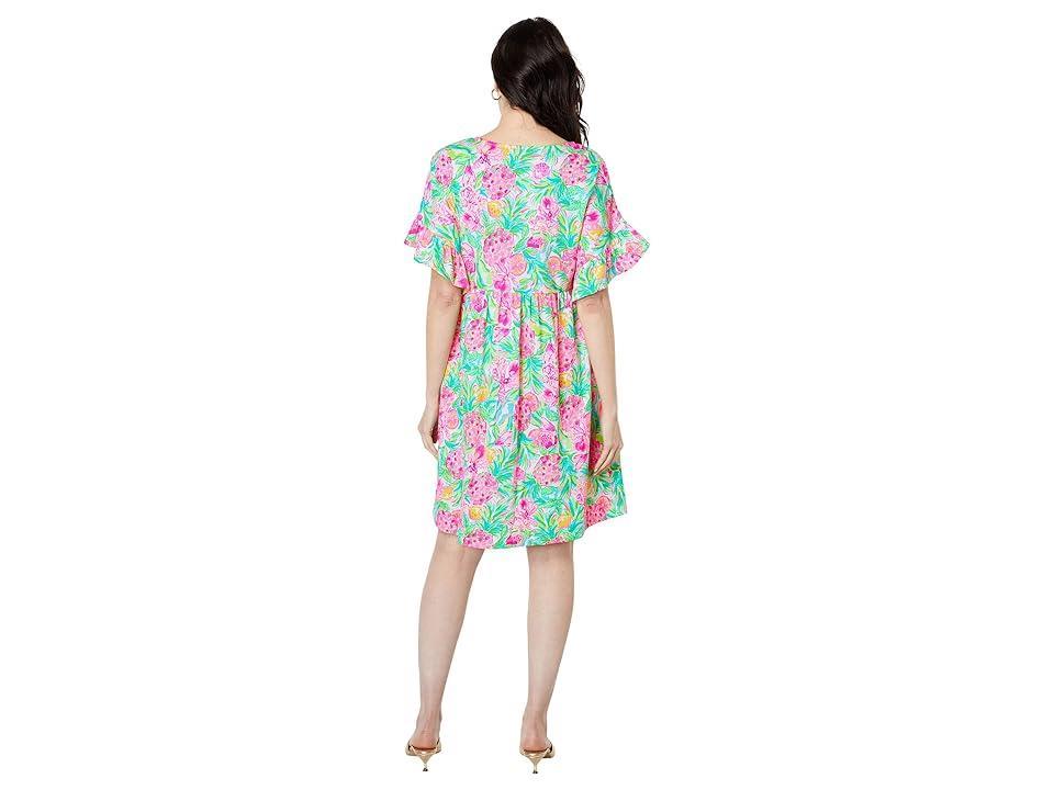 Lilly Pulitzer Tiltson Short Sleeve Dress (Resort White Pear Necessities) Women's Clothing Product Image