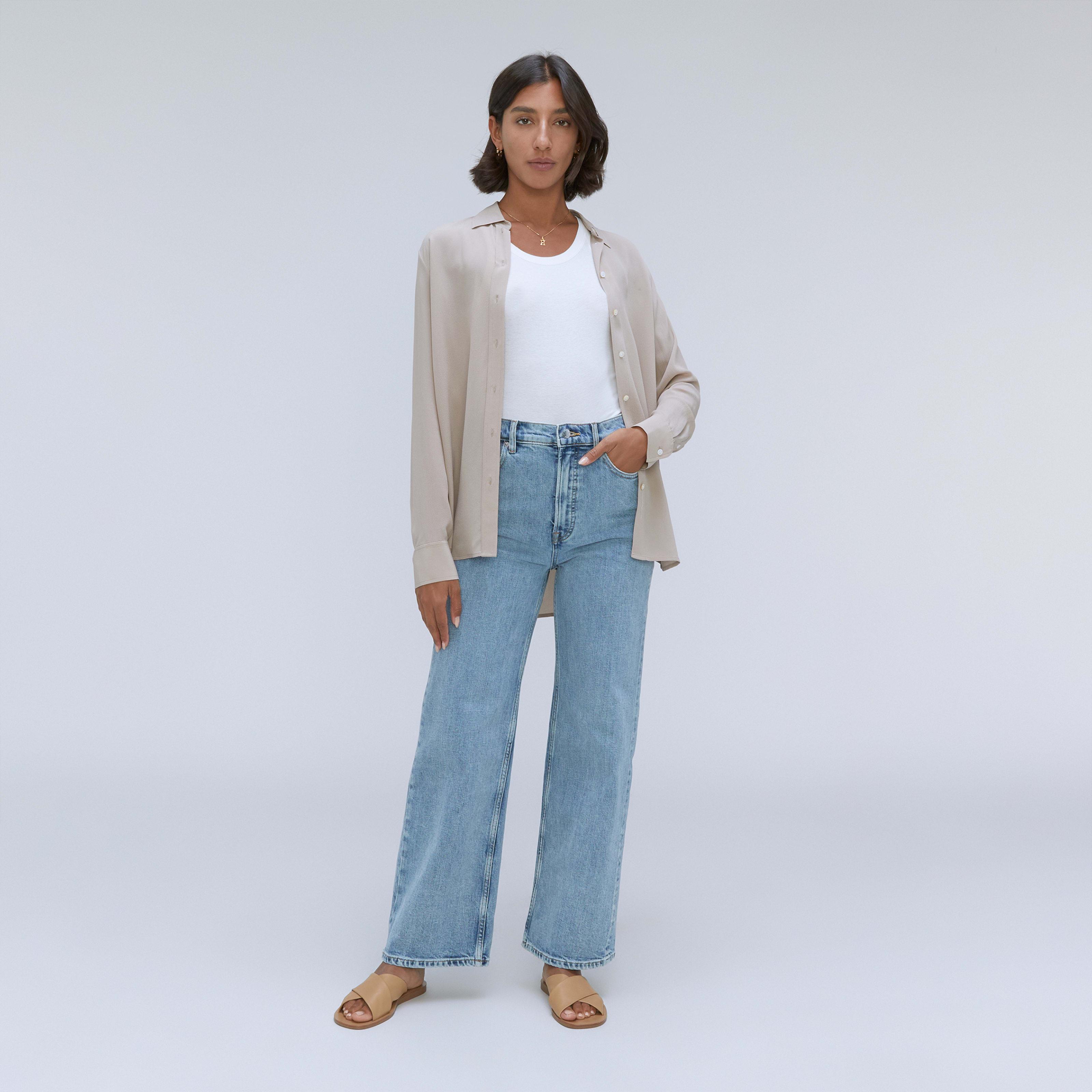 Womens Way-High Sailor Jean by Everlane in Salt Water, Size 26 product image