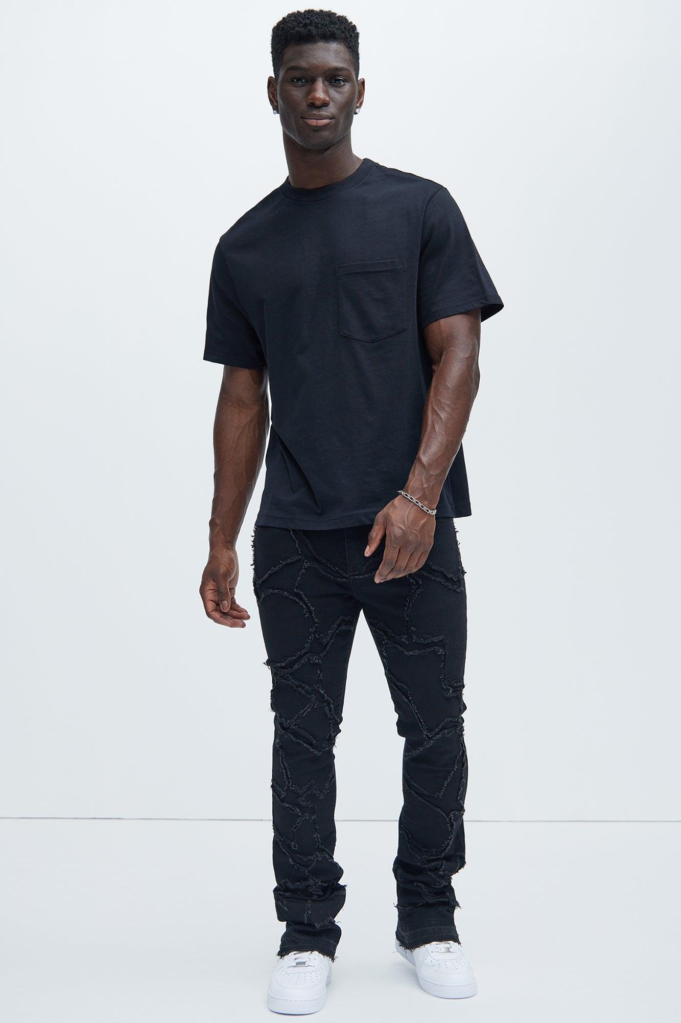 Essential Pocket Crew Tee - Black Product Image