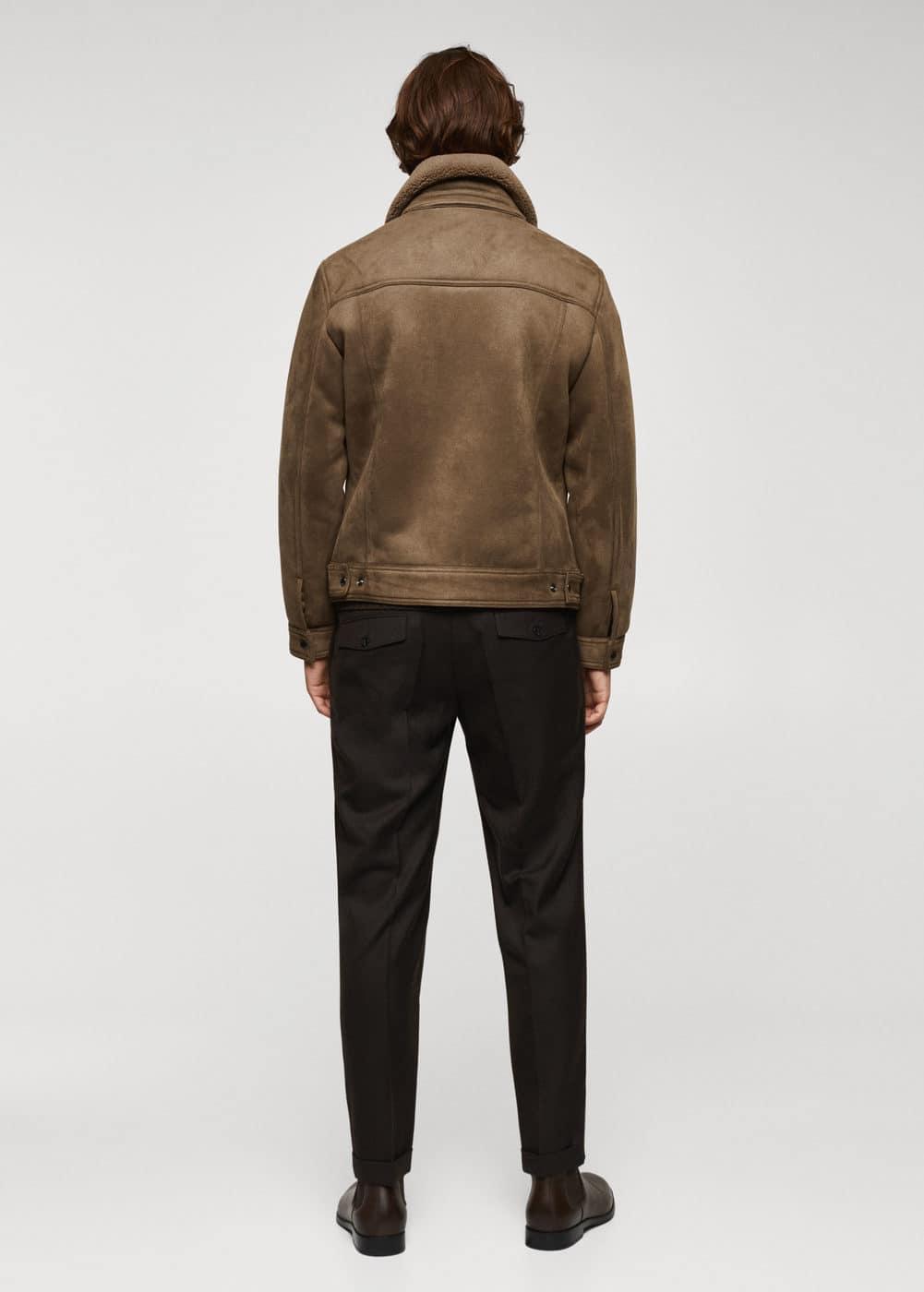 Mango Mens Shearling-Lined Jacket Product Image