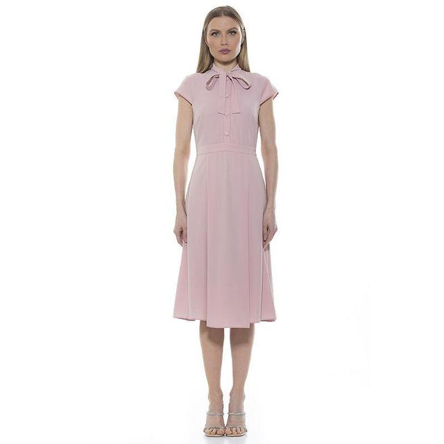 Womens ALEXIA ADMOR Kidman Mockneck Fit & Flare Dress Product Image