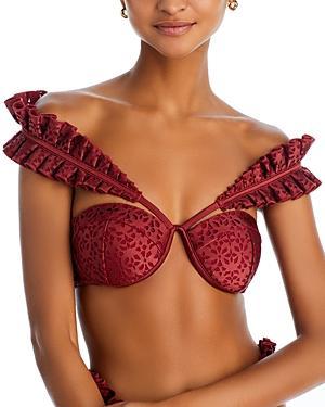 Andrea Iyamah Laser Cut Bikini Top Product Image