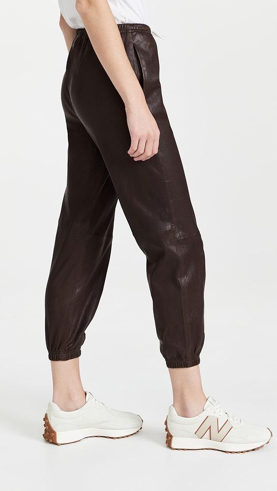 SPRWMN Leather Drawstring Joggers | Shopbop Product Image