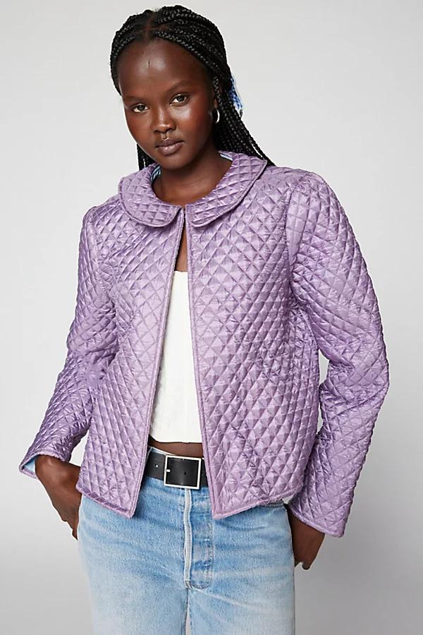 Kimchi Blue Trinity Satin Quilted Jacket Womens at Urban Outfitters Product Image