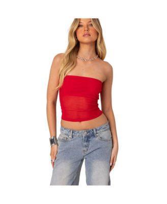 Women's Celestia Sheer Mesh Tube Top Product Image