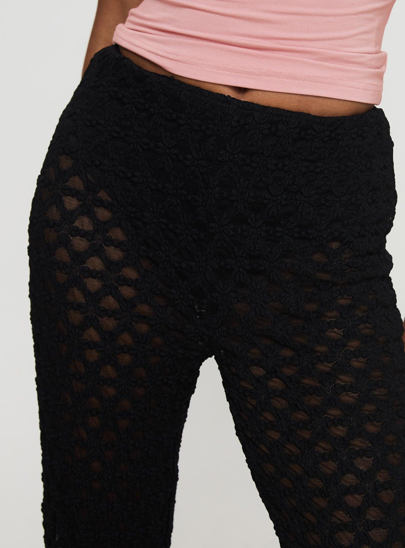 Call It What You Want Mesh Pants Black Product Image