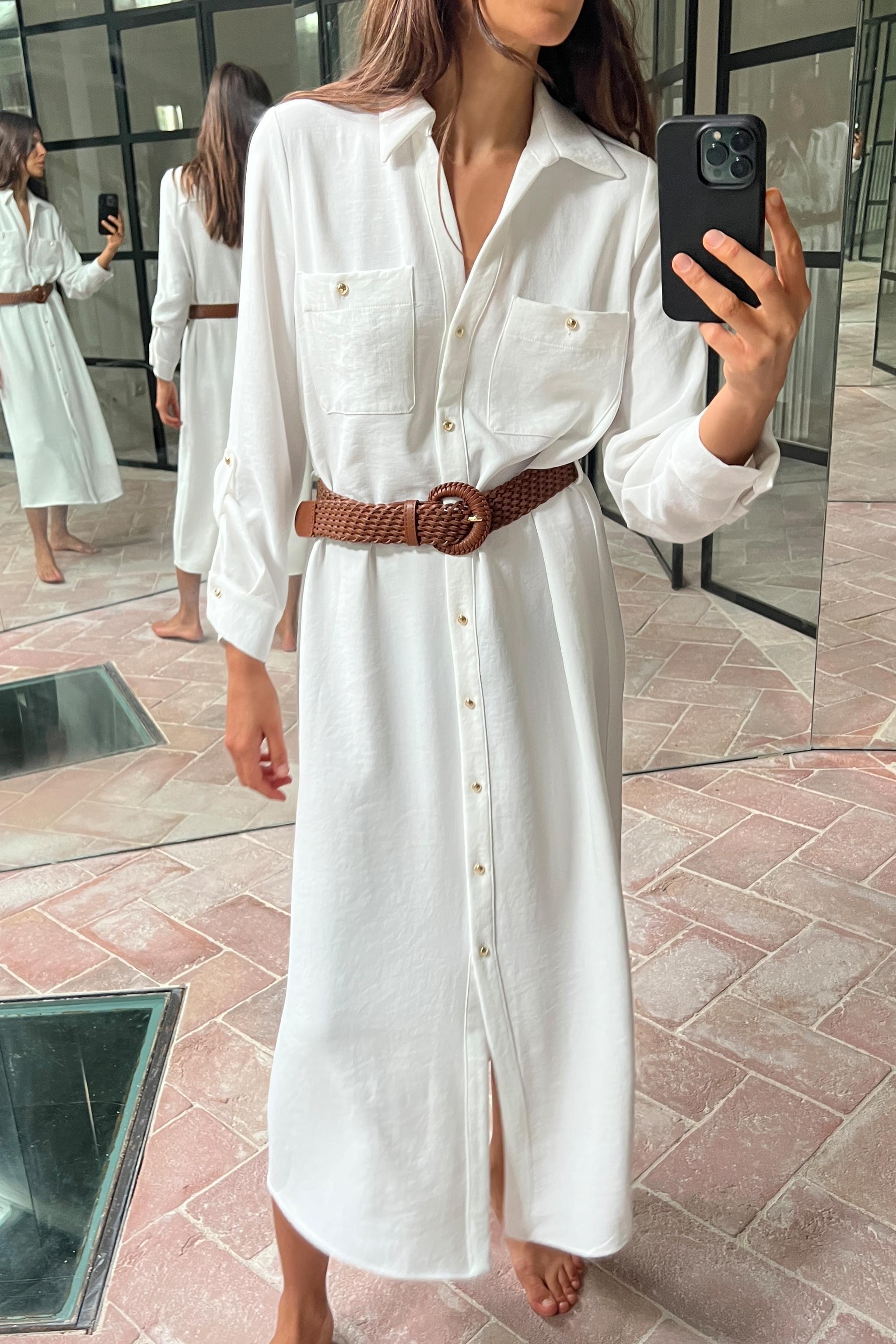 BELTED SHIRTDRESS Product Image