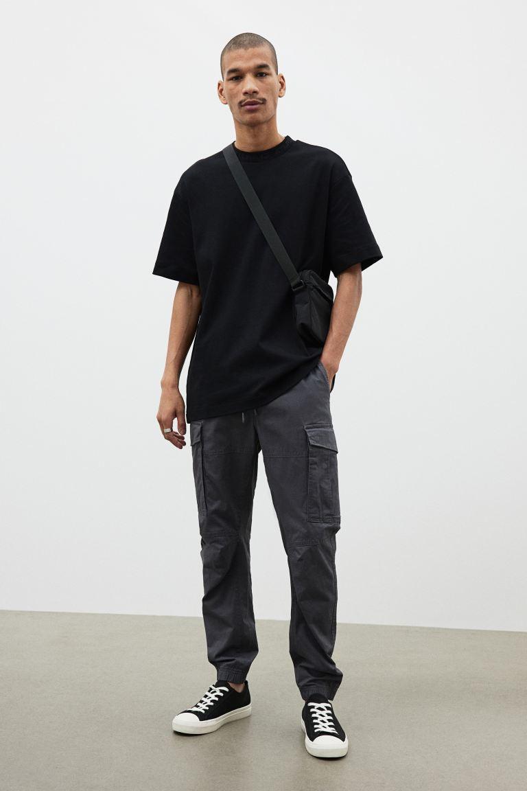 H & M - Cargo Joggers - Gray Product Image