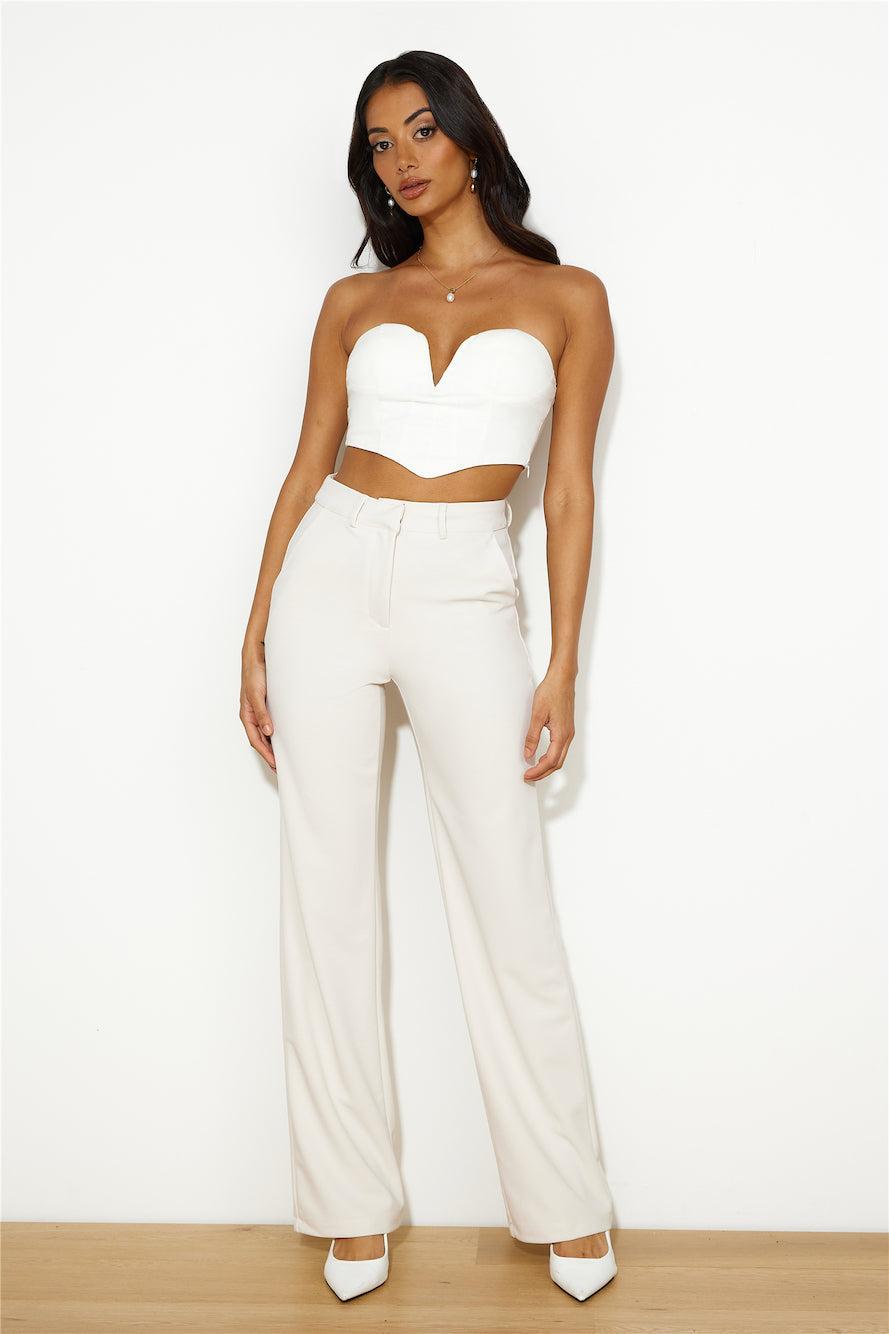 SNDYS Brooklyn Suit Pants Cream  Product Image