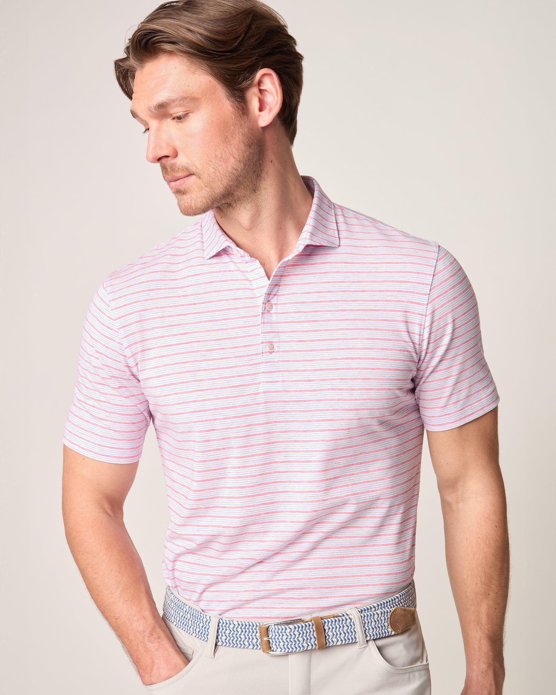 Top Shelf Performance Polo - Declan Stripe Male Product Image