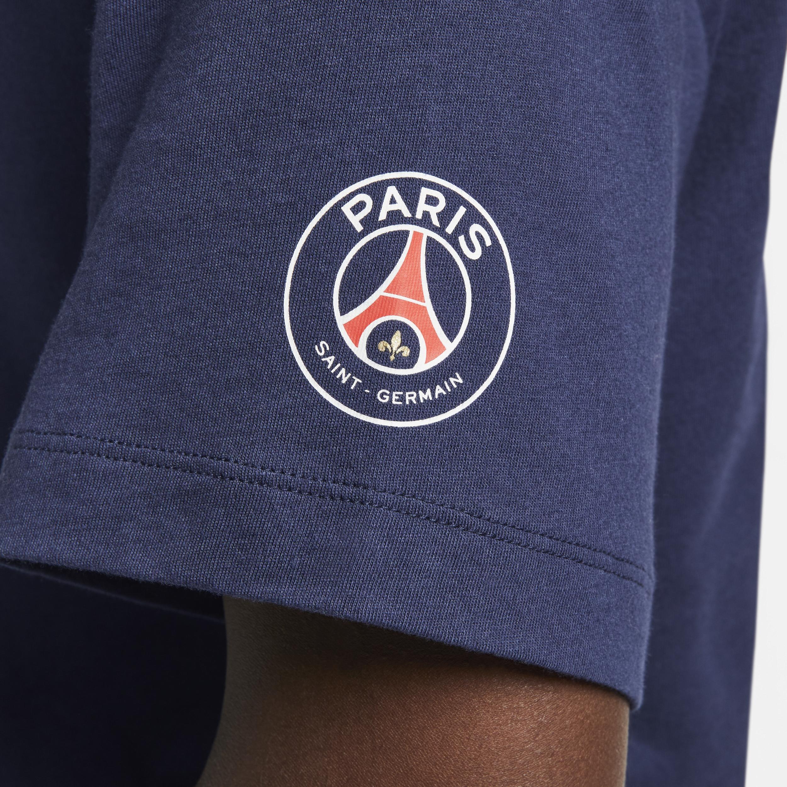 Mens Nike Navy Paris Saint-Germain Verbiage T-Shirt Psg Blue Product Image