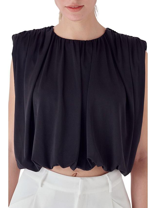 Endless Rose Bubble Hem Crop Top Product Image