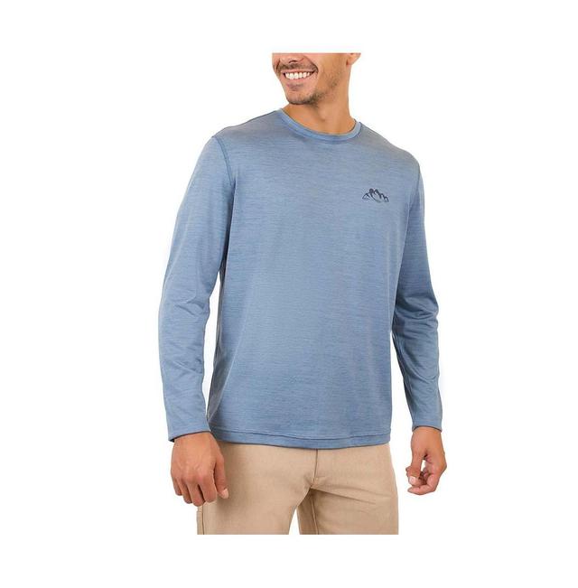 Mountain and Isles Mens Sun Protection Seaside Stack Graphic Crewneck Product Image